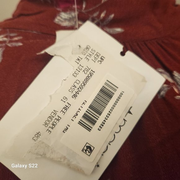 Free People Boho Dress. NWT. Size XL - Picture 2 of 13